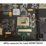 40Pin LCD Screen Cable Connector for Autel MS909 MS919 Scanner